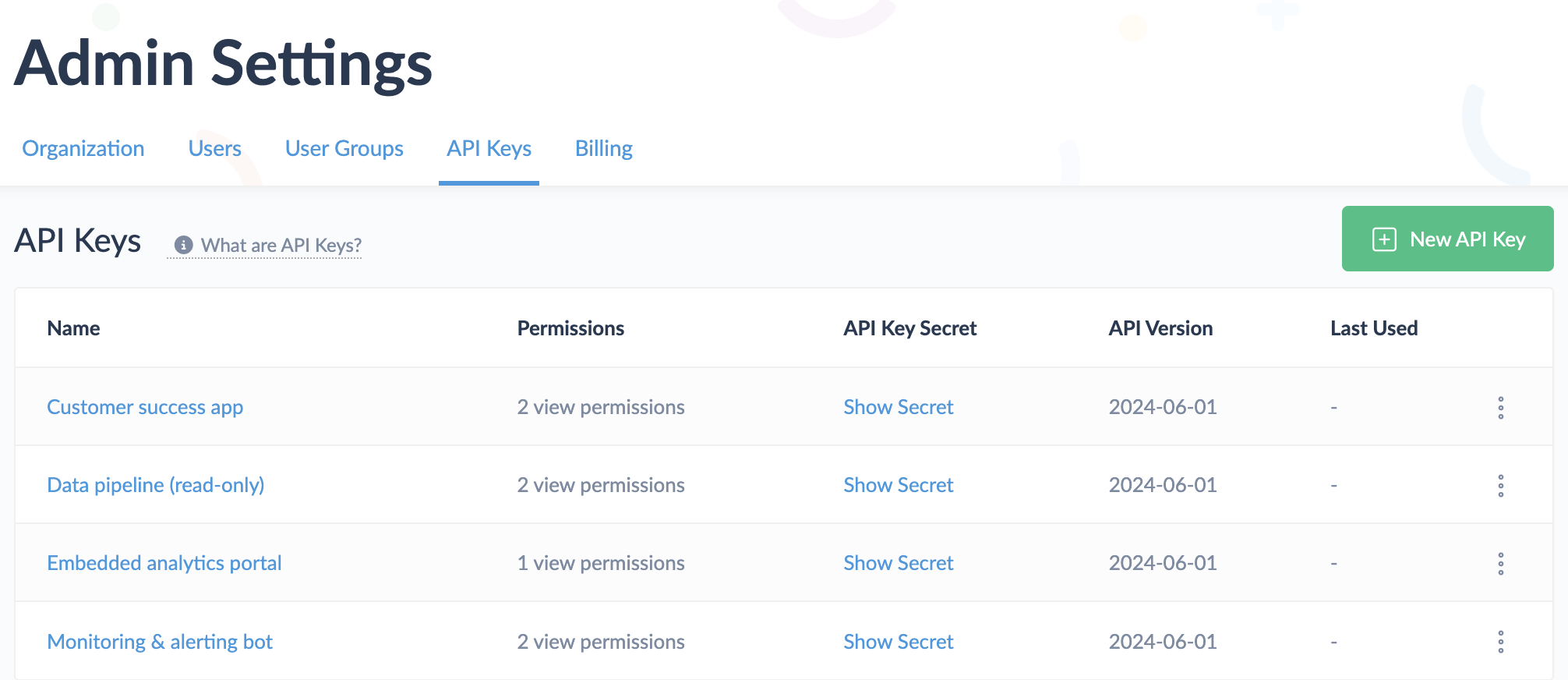 API Keys