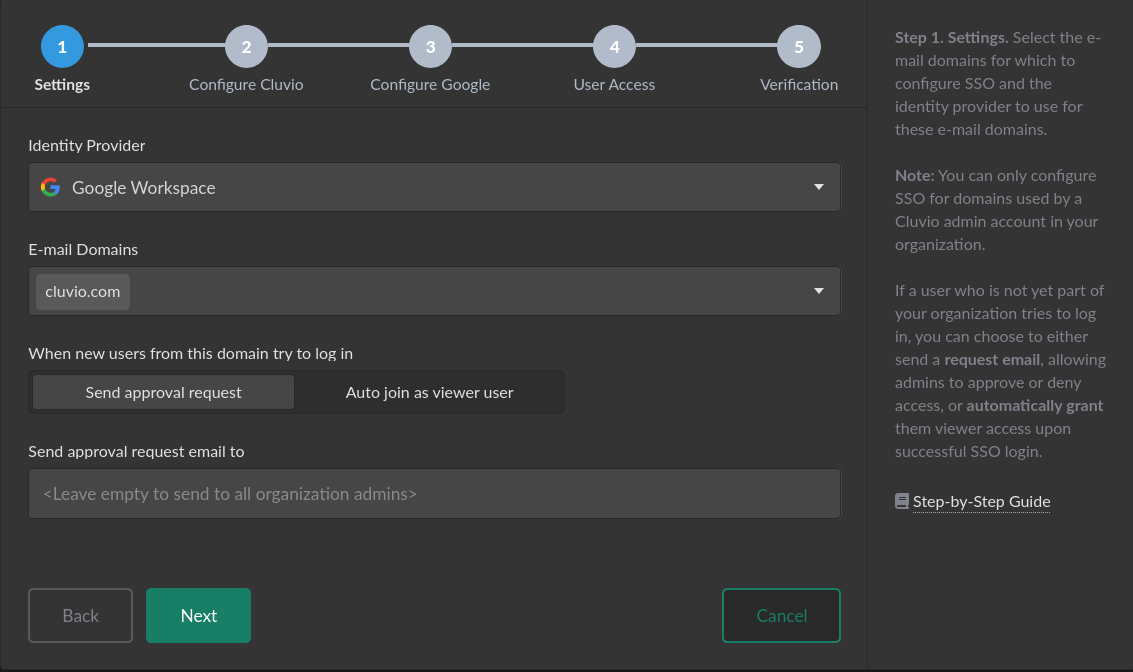 Google Workspace Step 1