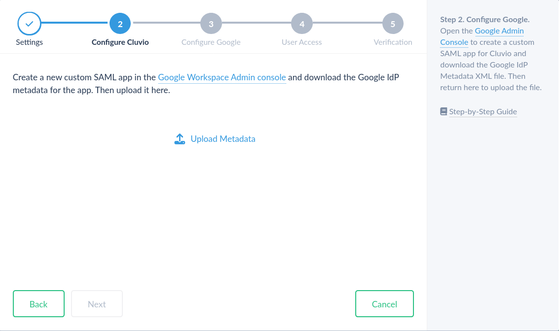 Google Workspace Step 2