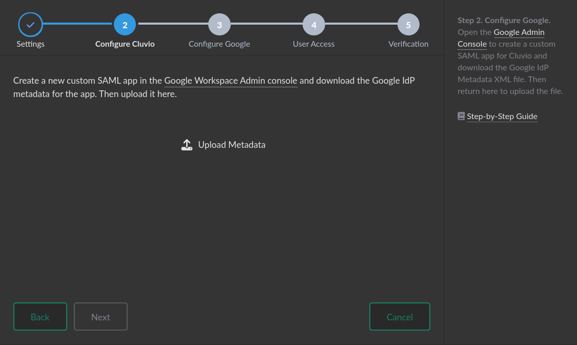 Google Workspace Step 2