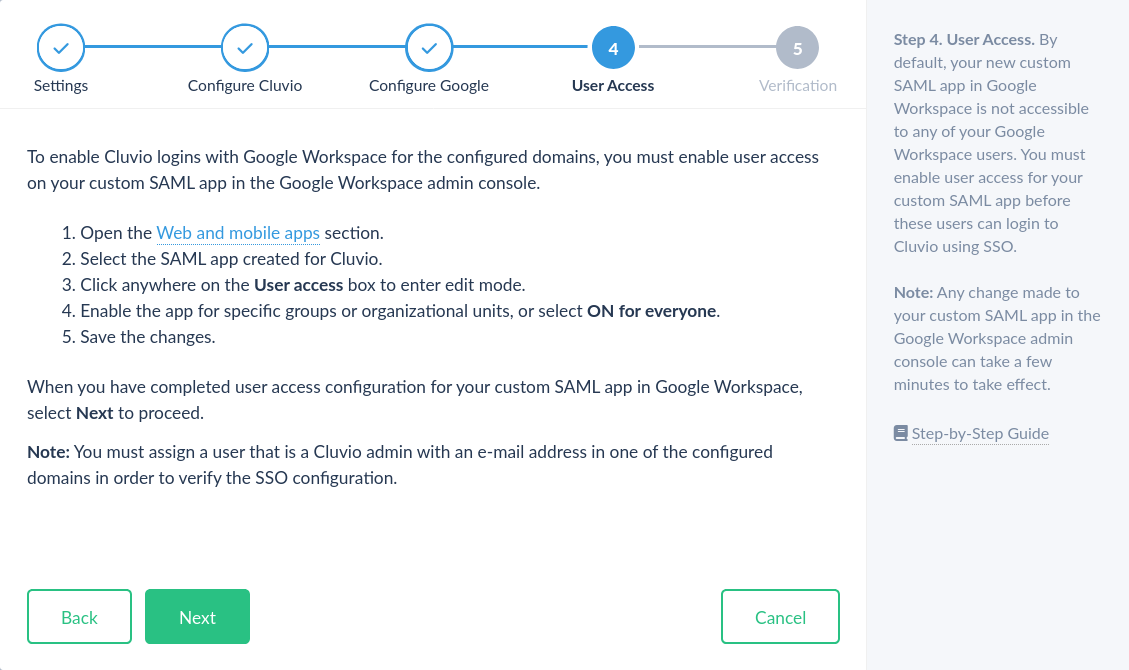 Google Workspace Step 4