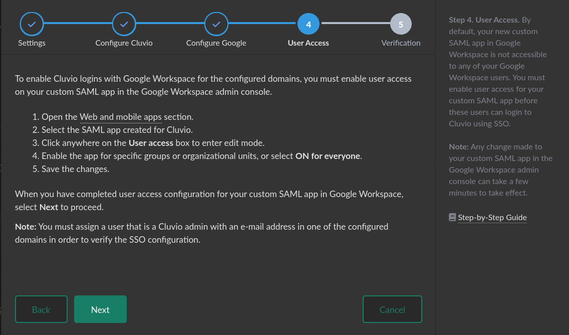 Google Workspace Step 4