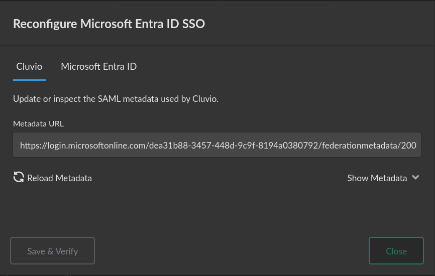 Microsoft Entra Reconfigure