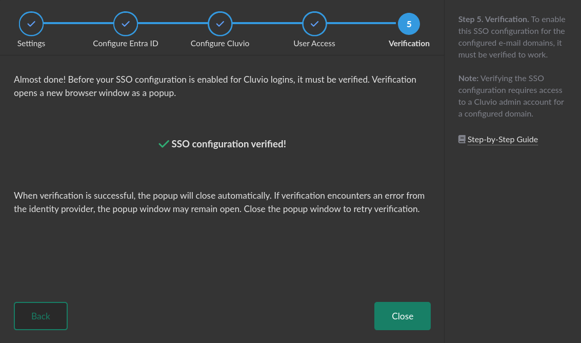 Microsoft Entra ID Step 5 Success