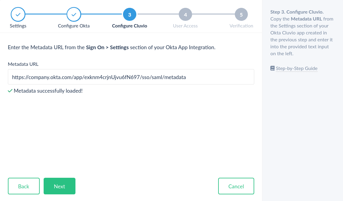 Okta Step 3